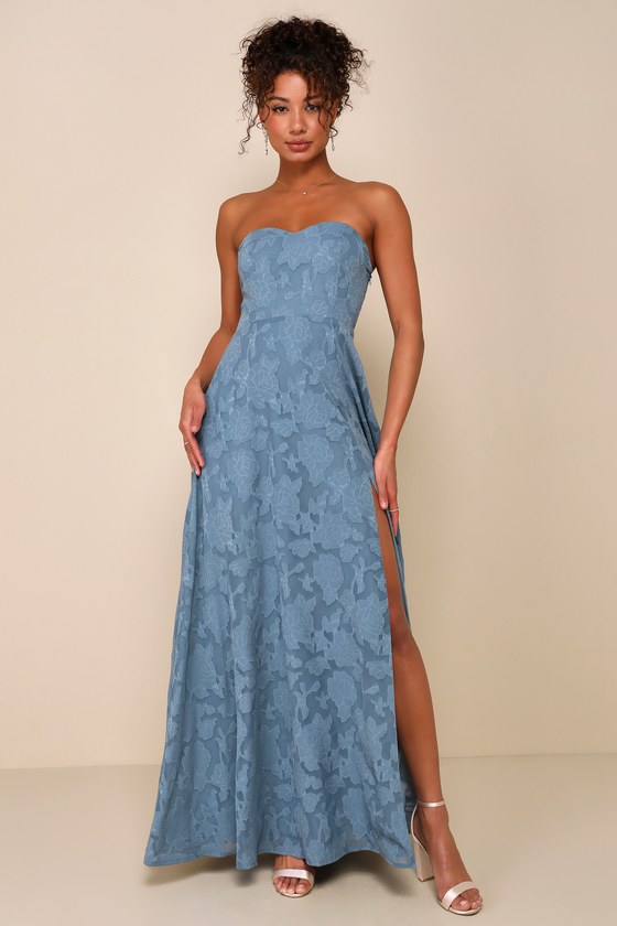 Garden of Romance Rusty Rose Burnout Maxi Dress