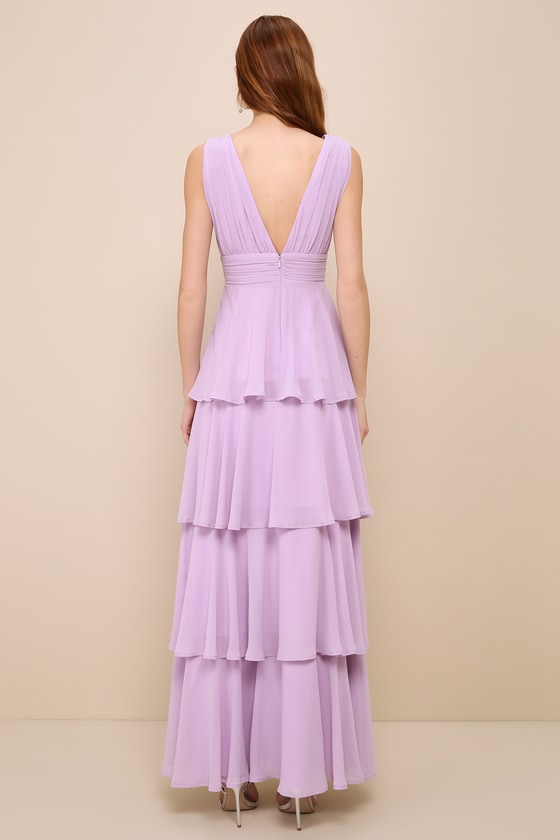 Amazing Evening Black Tiered Maxi Dress
