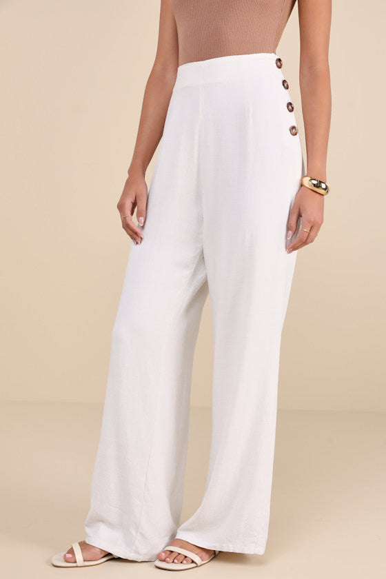 Noteworthy Black Wide-Leg Pants