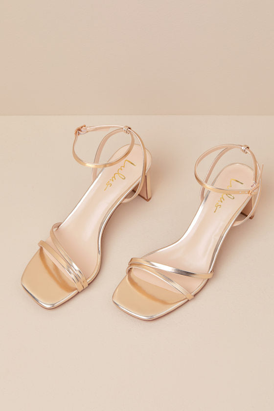 Loxley White Satin Ankle Strap High Heel Sandals