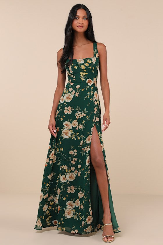 Remarkable Arrival Plum Purple Floral Sleeveless Maxi Dress