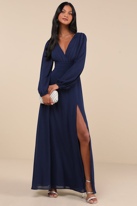 Marvelous Affair Black Pleated Lace-Up Maxi Dress