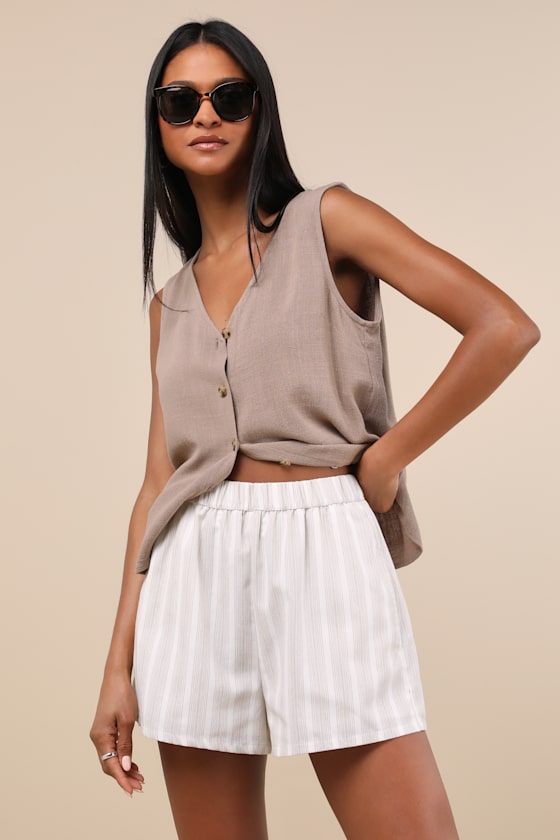 Classic Beige Beach Shorts