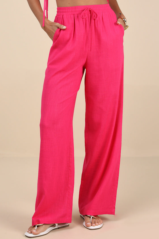 Irida Black Drawstring Pants
