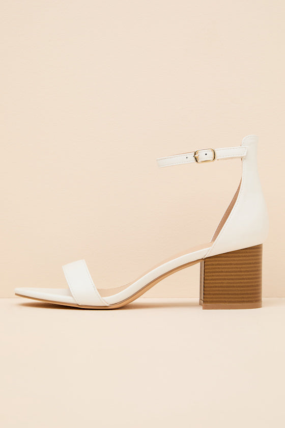 Harper Black Suede Ankle Strap Heels