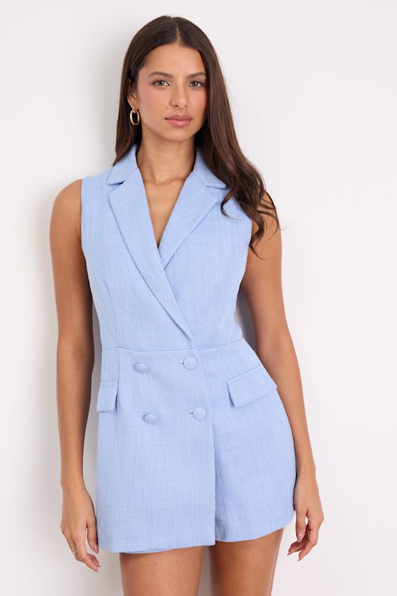 Paris Brown Linen Collared Romper