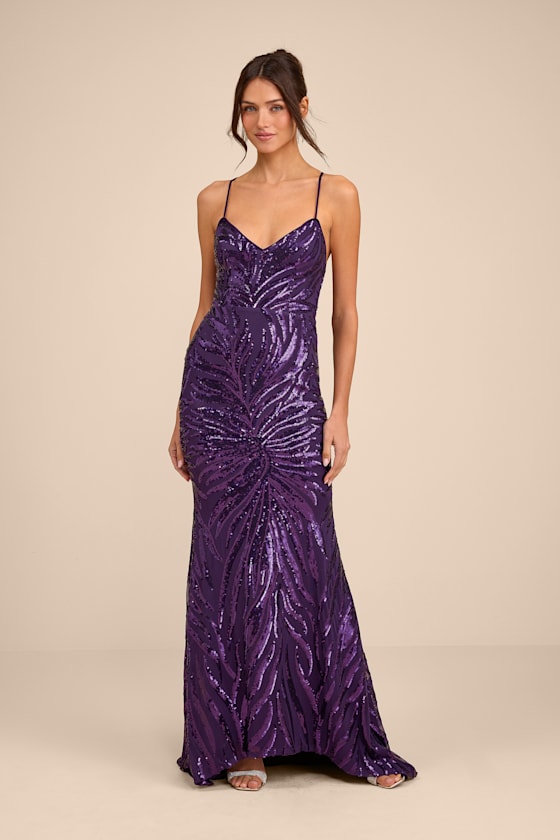 Sparkle 'til Dawn Light Pink Sequin Lace-Up Mermaid Maxi Dress