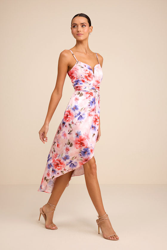 My Favorite Day Navy Tulip Skirt Midi Dress