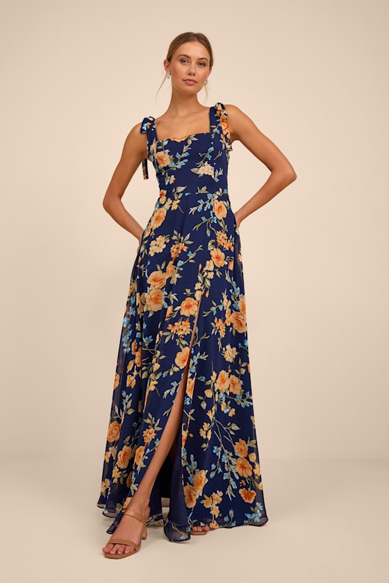 Love Me Forever Pink Floral Square Neck Maxi Dress