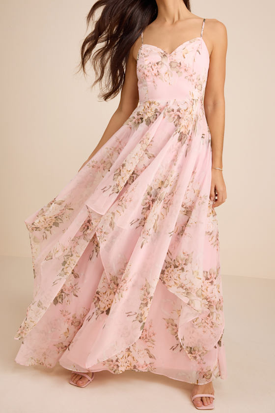 Breigh Black Floral Sleeveless Maxi Dress
