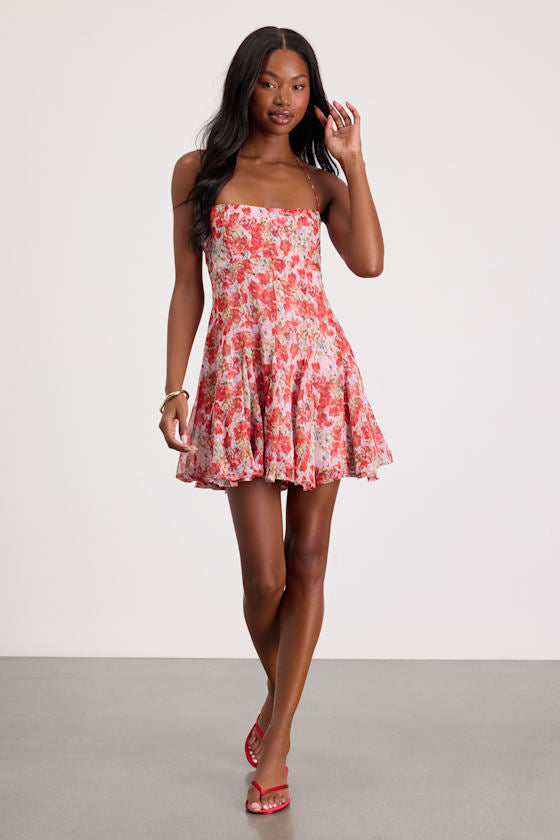 Sophrina White Halter Mini Dress