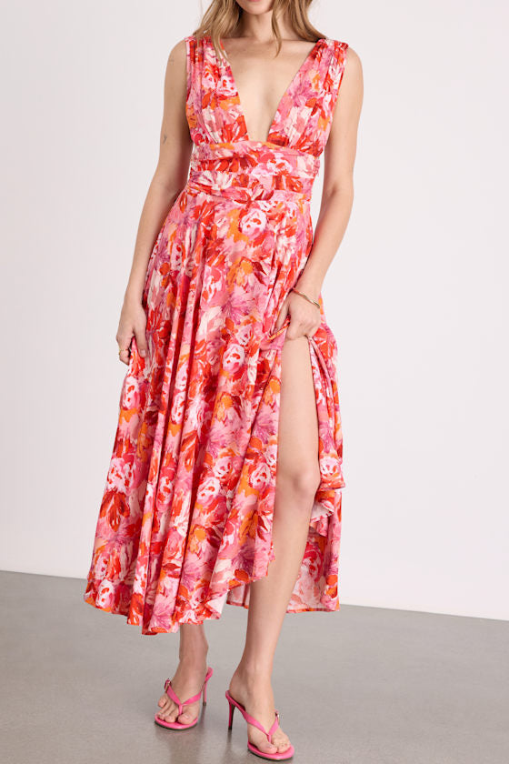 Jaden Ivory Sleeveless Midi Dress