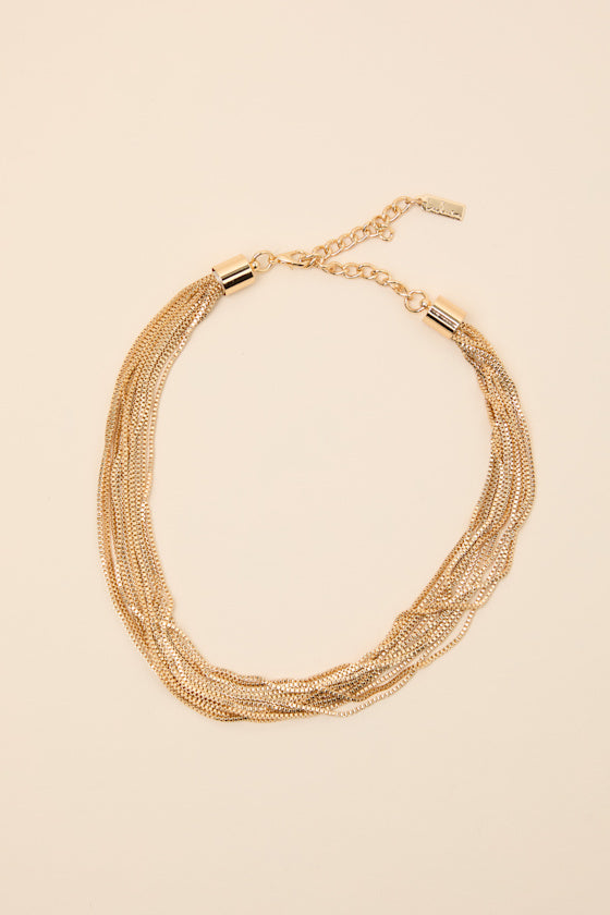 Ariadne Gold Chunky Layered Necklace