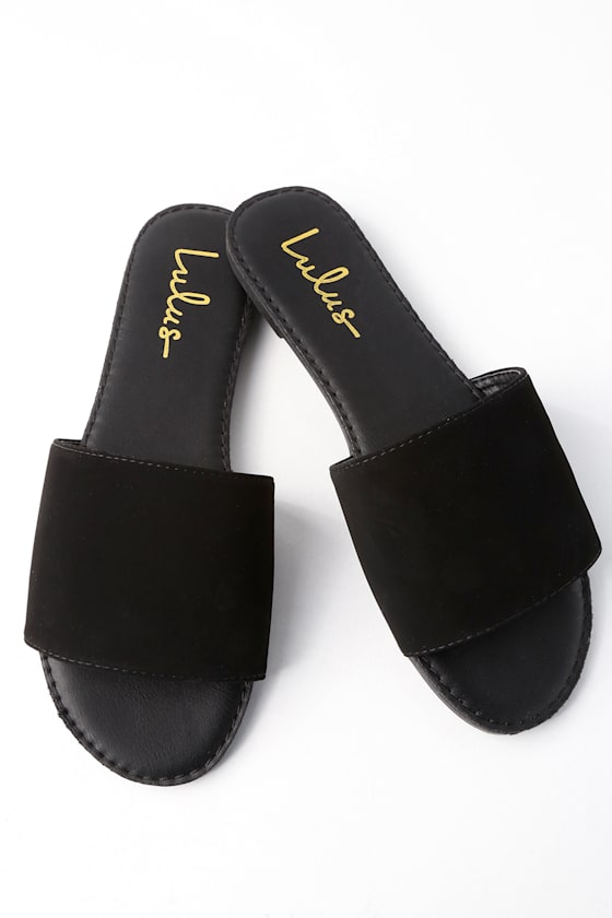 Addison White Slide Sandals