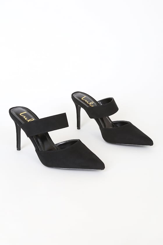 Faire Tan Pointed-Toe Mules