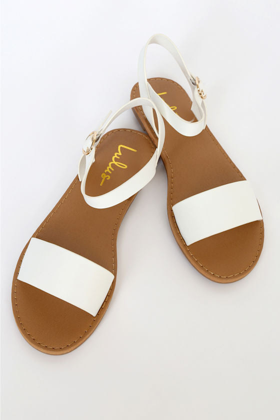 Hearts and Hashtags Black Flat Sandals