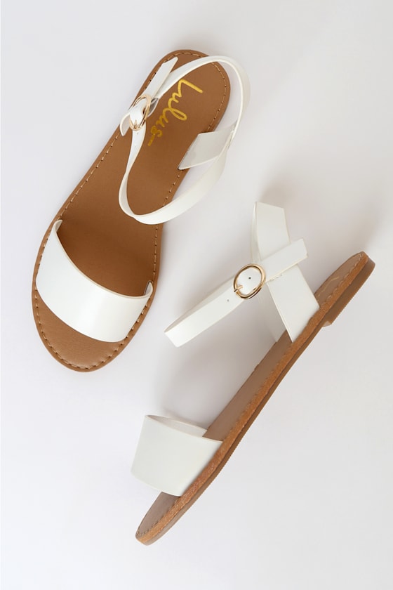 Hearts and Hashtags Black Flat Sandals