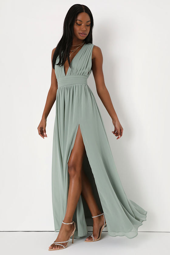 Heavenly Hues Pink Floral Maxi Dress