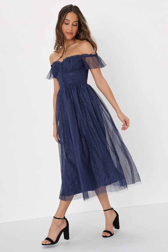 Regal Radiance Burgundy Tulle Bustier Midi Dress