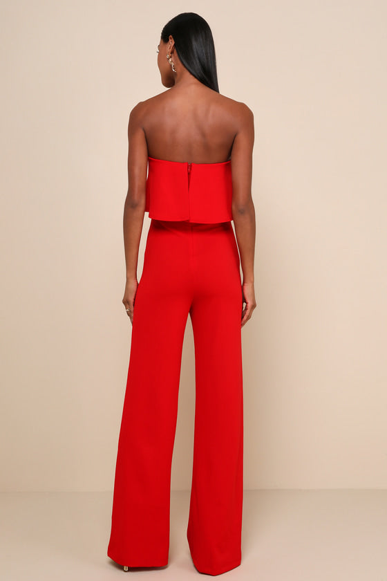 Power of Love White Strapless Jumpsuit