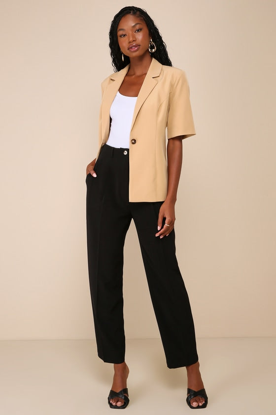 Sophisticated Company Sage Green Straight Leg Trouser Pants