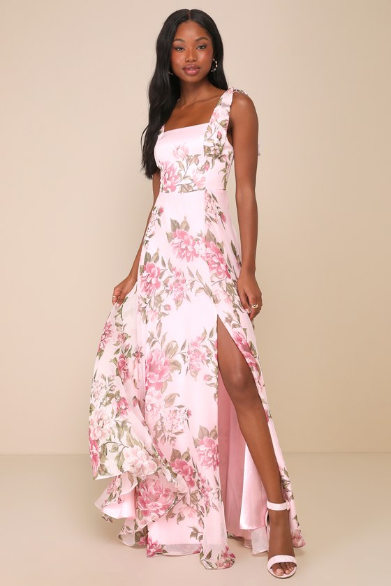 Love Me Forever Black Square Neck Maxi Dress