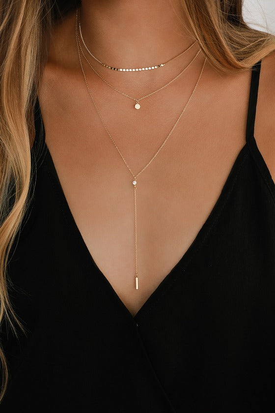 Coretta Layered Gold Necklace