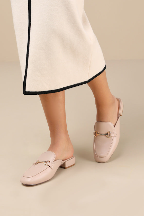 Ranae Black Slide-On Loafers