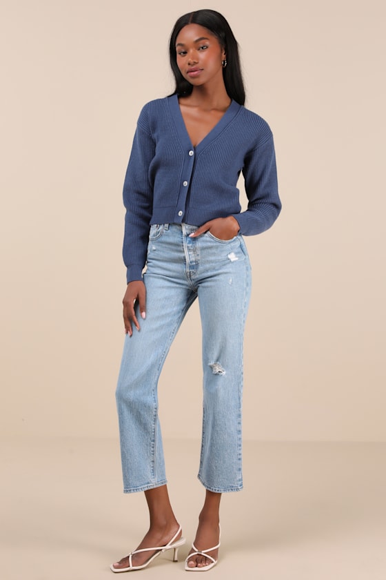 Toasty Babe Ivory Knit Button-Up Cropped Cardigan