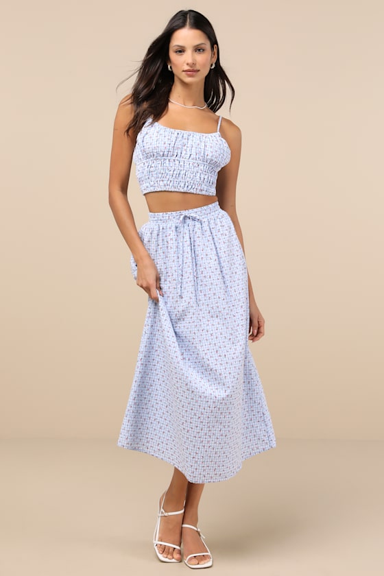 Delightful Yellow Two-Piece Midi Dress