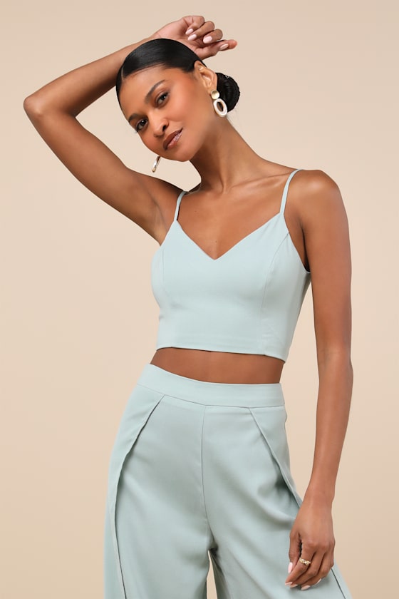 Out Tonight Sage Green Two-Piece Jumpsuit #Color_Sage Green