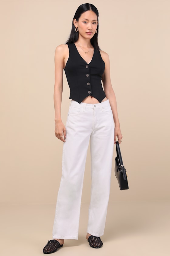 Everyday Coolness Light Wash High-Rise Straight-Leg Jeans