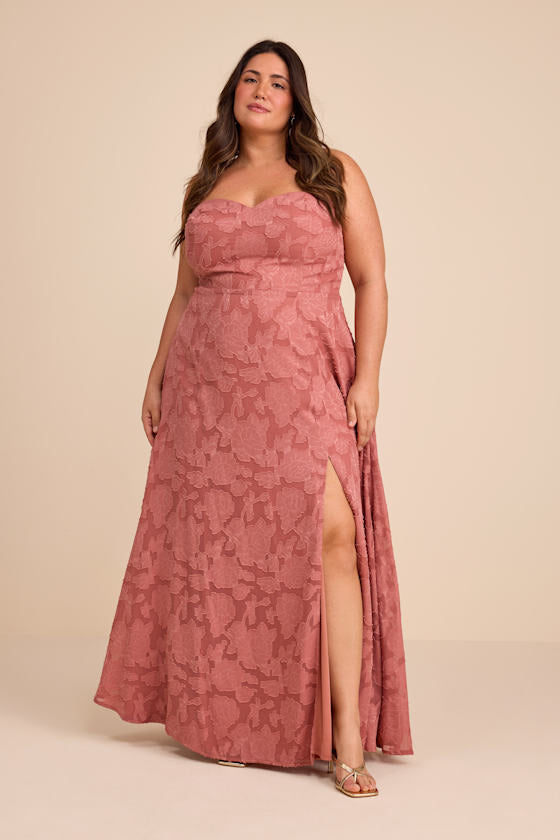 Garden of Romance Light Yellow Burnout Maxi Dress