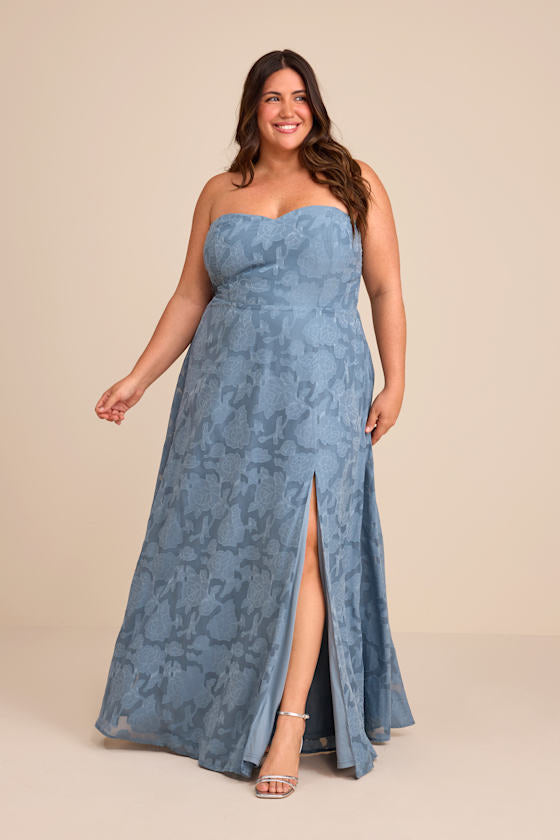 Garden of Romance White Burnout Maxi Dress