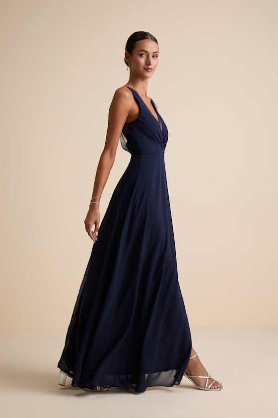 Simply Immaculate Black Backless Maxi Dress