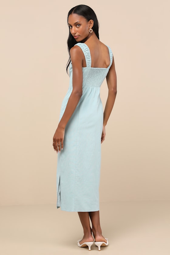 Amyra Cream Cap Sleeve Bustier Midi Dress