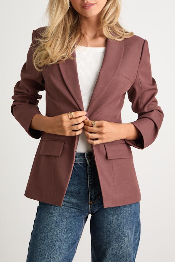 Polished Icon Black Fitted Blazer