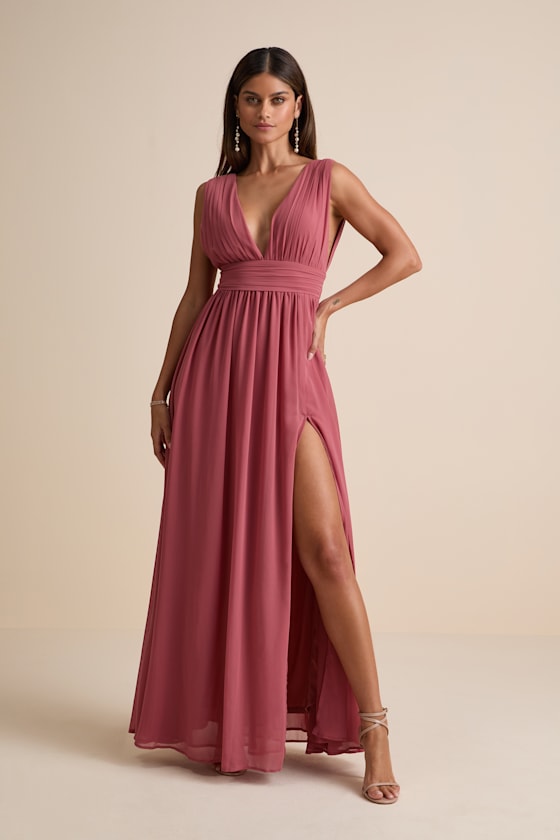 Heavenly Hues Sage Brush Maxi Dress #Color_Desert Rose