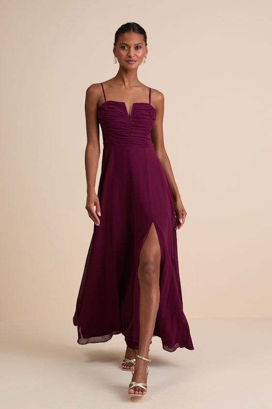 Sweeney Black Sleeveless Maxi Dress #Color_Plum Purple