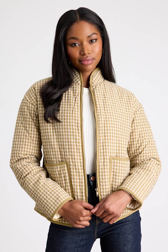 Bundled Perfection Burgundy Floral Quilted Puffer Jacket
