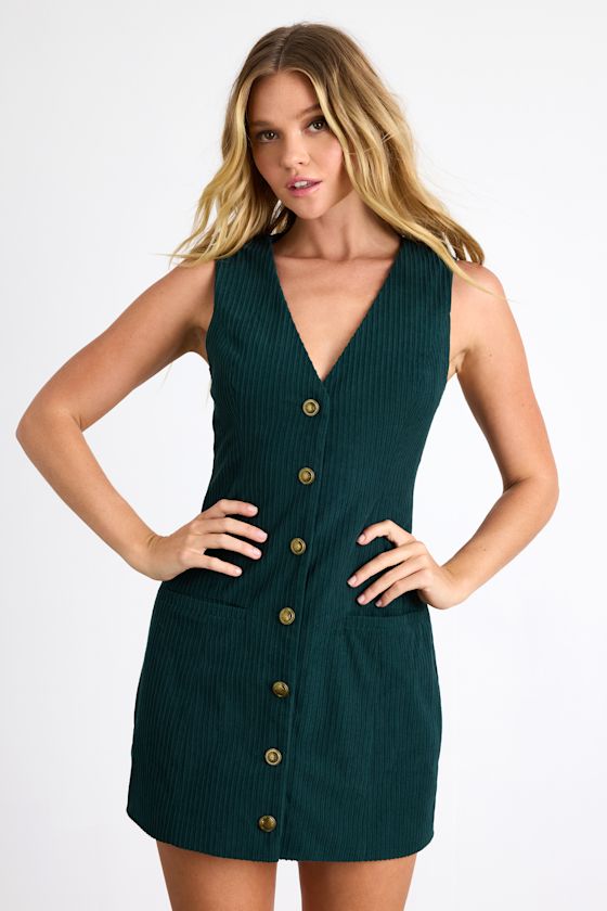 Kala Burgundy Plaid Button-Front Mini Dress
