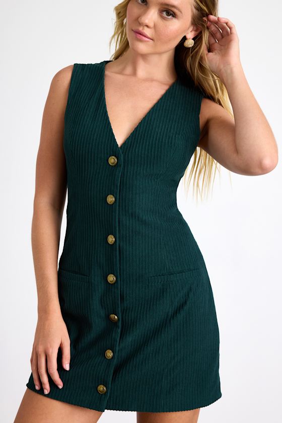Kala Burgundy Plaid Button-Front Mini Dress