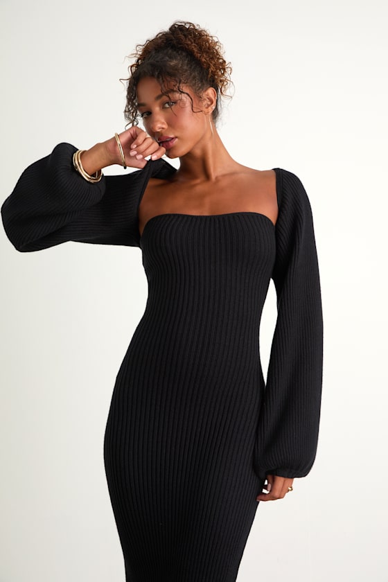 Autumn Aura Beige Ribbed Two-Piece Sweater Dress