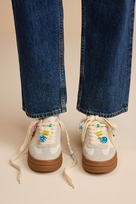 Dodge Charm Bone Multi Leather Sneakers