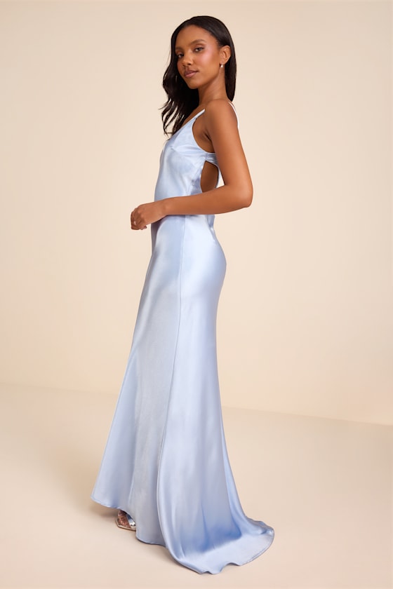 Perfectly Classy Emerald Green Satin Strappy Maxi Dress