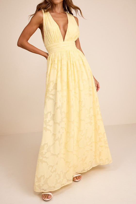 Sweet Sophistication Sage Green Burnout Floral Maxi Dress