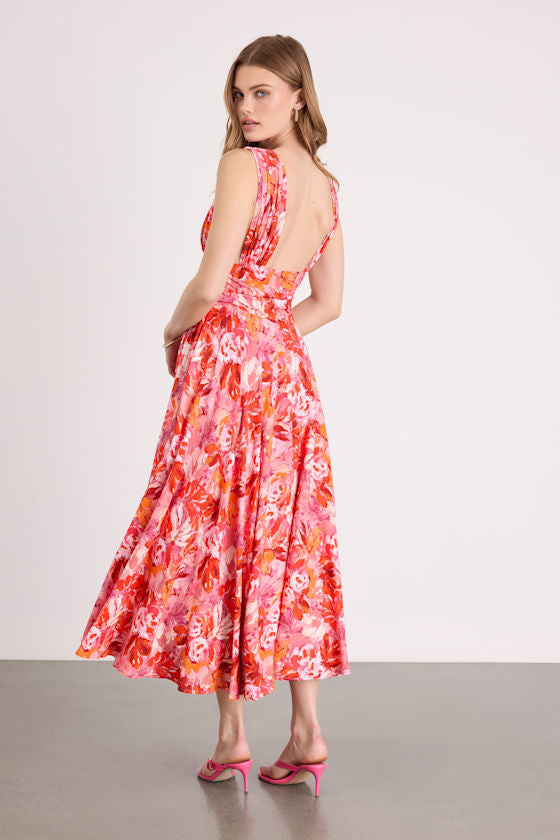 Jaden Ivory Sleeveless Midi Dress