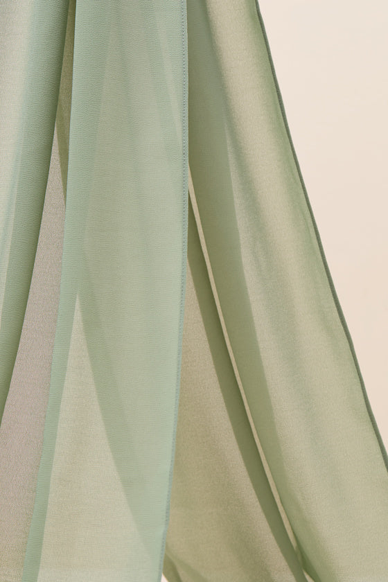 Neave Navy Blue Chiffon Sash Scarf