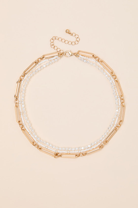 Taye Gold Layered Choker Necklace