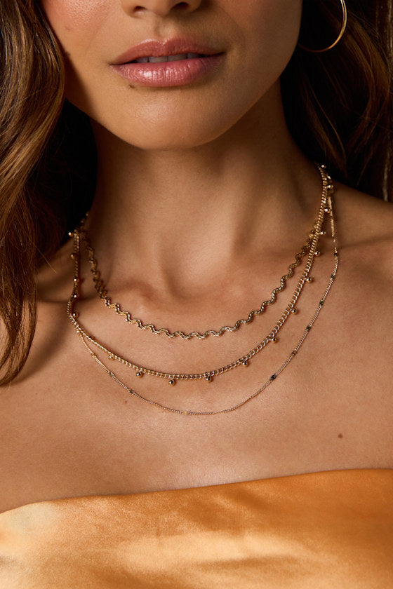 Unica Gold Layered Necklace
